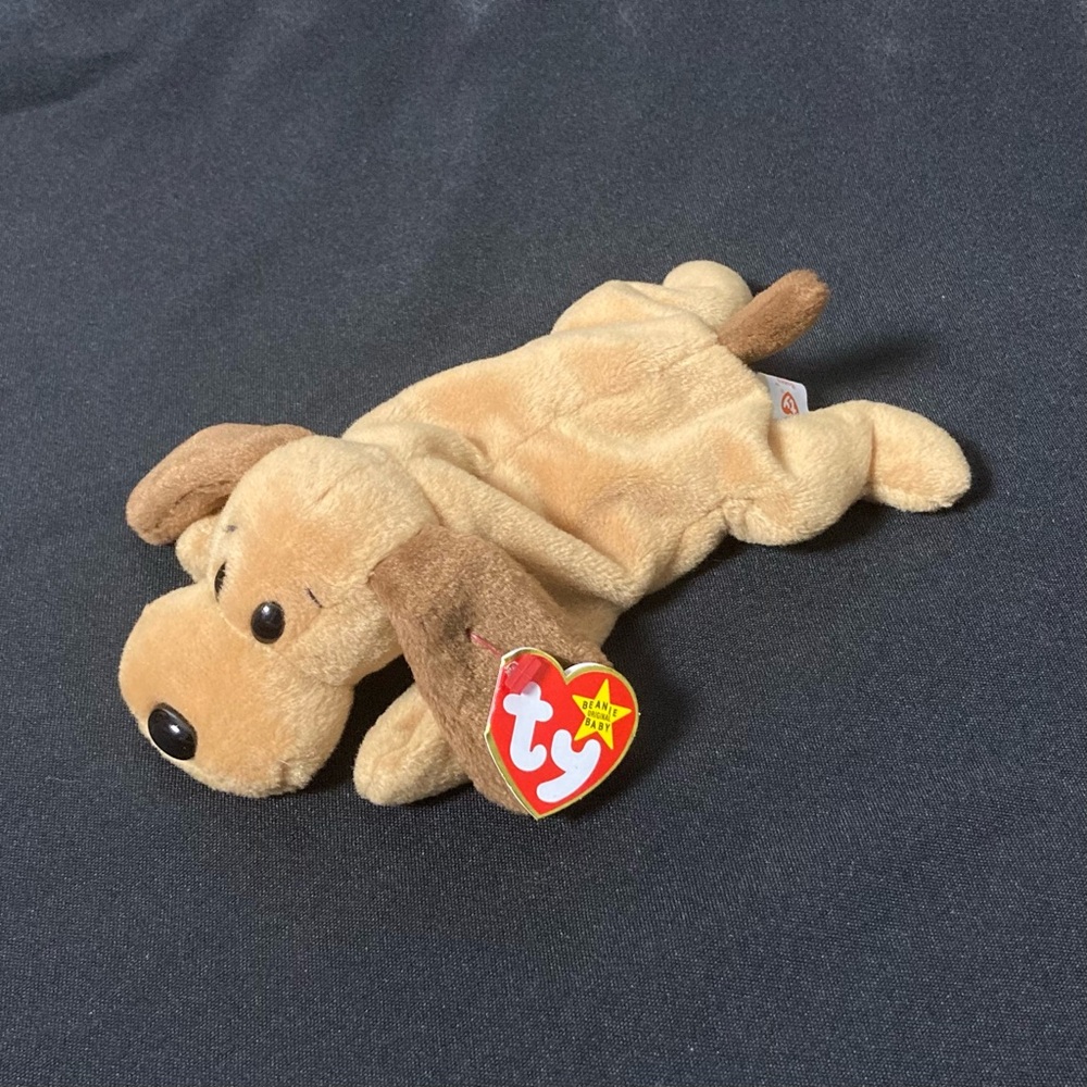 Vintage 1993 Bones The Hound Dog Ty Beanie Baby Plush